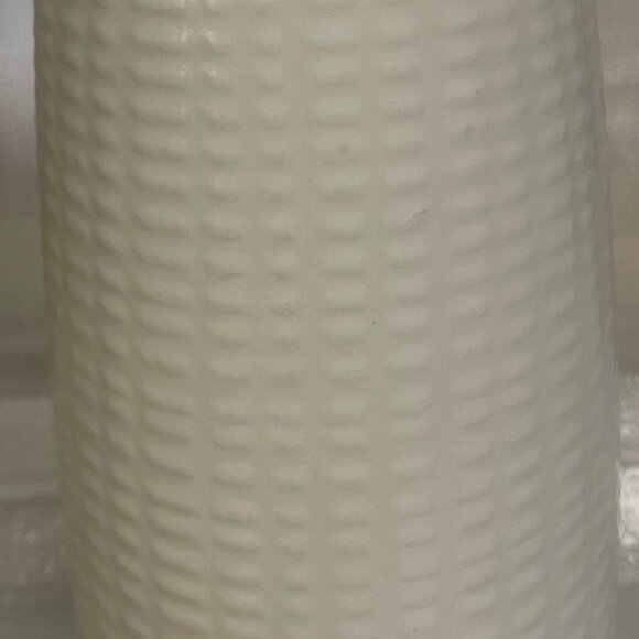 1960’s Basketweave Vase - Scheurich Vase Form 203-26 white knobs ceramic - Picture 3 of 5
